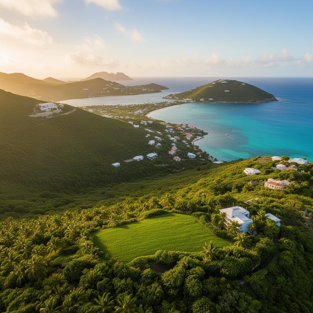 Terrain Vue Panoramique Accès Plage Saint-Barthélemy